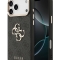 Guess для iPhone 17 Pro Max чехол PU 4G Big metal logo Gold camera Hard Black