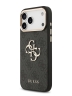 Guess для iPhone 17 Pro Max чехол PU 4G Big metal logo Gold camera Hard Black
