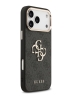 Guess для iPhone 17 Pro Max чехол PU 4G Big metal logo Gold camera Hard Black