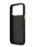 Guess для iPhone 17 Pro Max чехол PU 4G Big metal logo Gold camera Hard Black