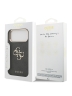 Guess для iPhone 17 Pro Max чехол PU 4G Big metal logo Gold camera Hard Black