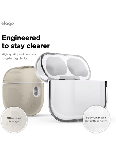 Elago для AirPods Pro 3 чехол Clear Strap case Transparent