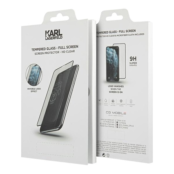 Защитное стекло Karl Lagerfeld Ikonik Magic logo для iPhone 12 | 12 Pro