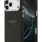 Guess для iPhone 17 Pro чехол PU Grained leather Classic metal logo & Camera Hard Black (MagSafe)