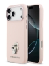 Karl Lagerfeld для iPhone 17 Pro Max чехол Liquid silicone NFT Karl & Choupette Metal pin & Camera Hard Pink