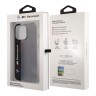Чехол BMW Motorsport Tricolor Vertical Hard Transparent для iPhone 13 Pro, черный