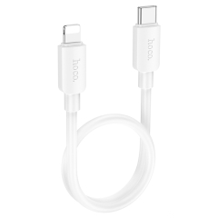 HOCO кабель X96 Hyper PD20W charging data cable USB-C to iPhone (25 см) White