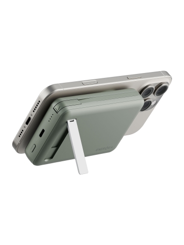 Energea аккумулятор MagPac PRO Plus, 10000W Magsafe QI2 15W USB-C 20W with cable and Stand Sage