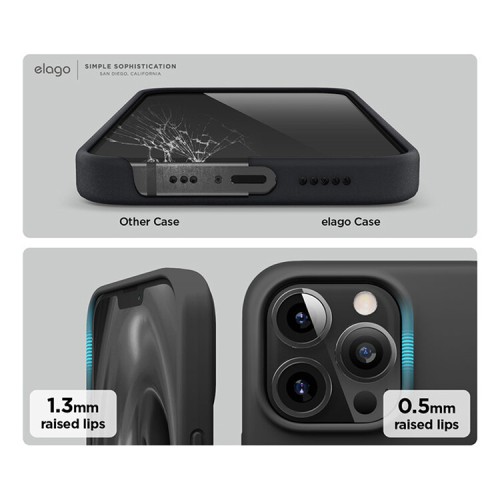 Чехол Elago MagSafe Soft Silicone для iPhone 13 Pro, черный