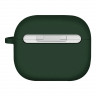 Чехол Uniq NEXO Liquid silicone +carabin +Sports ear hooks для AirPods 3, зеленый