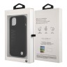 Чехол BMW Signature Liquid Silicone Laser logo для iPhone 13, черный (Magsafe)