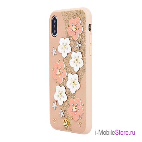 Чехол Luna Aristo Jasmine для iPhone XS Max, розовый