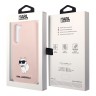 Чехол Lagerfeld Liquid silicone NFT Choupette Hard для Galaxy S23 Plus, розовый