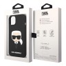Чехол Lagerfeld Liquid silicone Karl's Head для iPhone 14 Plus, черный (MagSafe)