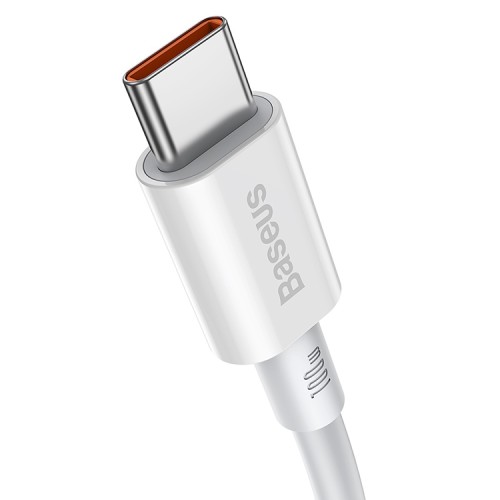 Кабель Baseus Superior Series Fast Charging Data Cable USB-C на USB-C 100W (1 метр), белый