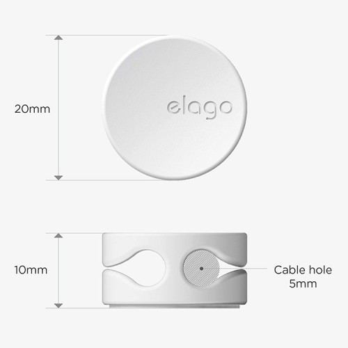 Органайзер для проводов Elago Cable management, белый (7 шт)