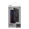 Uniq для iPhone 15 Pro Max чехол Lifepro Xtreme AF Frost Smoke (MagSafe), матовый-серый