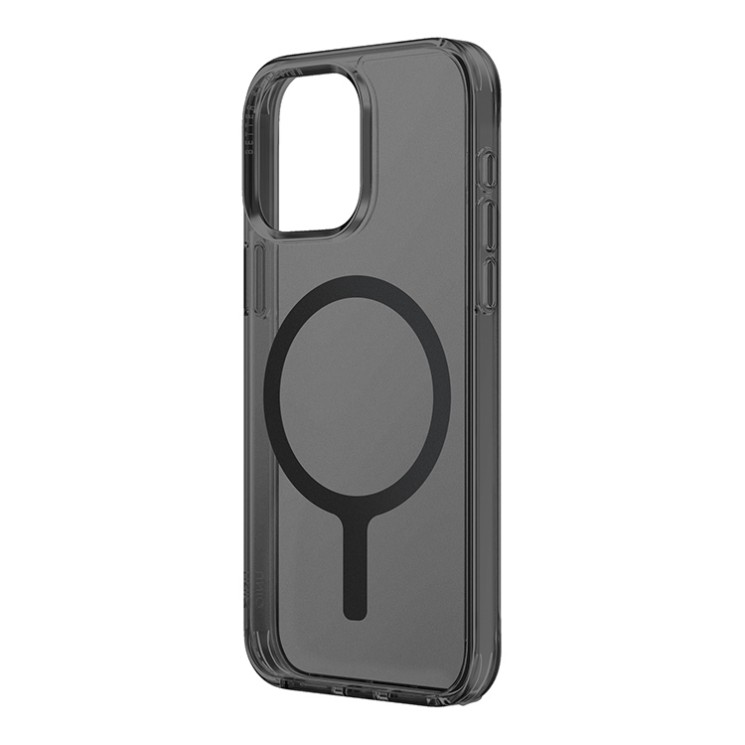 Uniq для iPhone 15 Pro Max чехол Lifepro Xtreme AF Frost Smoke (MagSafe), матовый-серый