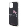 Hello Kitty для iPhone 15 чехол PC/TPU Kitty Face Hard Black