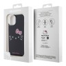 Hello Kitty для iPhone 15 чехол PC/TPU Kitty Face Hard Black