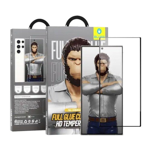 BlueO стекло для Galaxy S24 Ultra, 3D Curved Full AB Glue (полноклеевое) Black