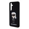 Karl Lagerfeld для Galaxy S24+ чехол Liquid silicone NFT Karl Ikonik Hard Black