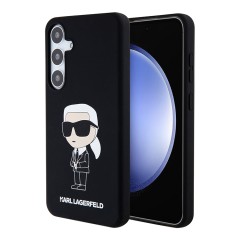 Karl Lagerfeld для Galaxy S24+ чехол Liquid silicone NFT Karl Ikonik Hard Black