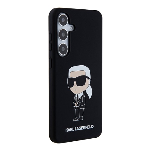 Karl Lagerfeld для Galaxy S24+ чехол Liquid silicone NFT Karl Ikonik Hard Black
