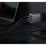 EnergEA СЗУ Ampcharge GaN65, 2USB-C + USB-A PD/PPS/QC3.0 total 65W Gunmetal