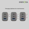Сетевое зарядное устройство EnergEA Ampcharge GaN 65w, 2USB-C + USB-A PD/PPS/QC3.0, 65 Вт