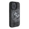 Lacoste для iPhone 16 Pro чехол PC/TPU&PVC Sportswear Black (MagSafe)