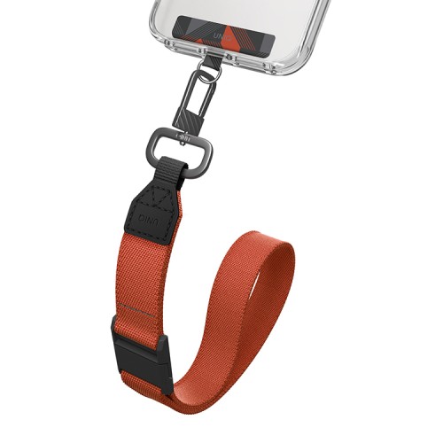 Uniq ремешок на шею/руку Vista Duo 2-in-1 Lanyard and Handstrap Charcoal/Amber