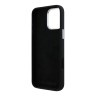 Karl Lagerfeld для iPhone 16 Pro чехол Liquid silicone Signature Metal logo & Camera frame Hard Black