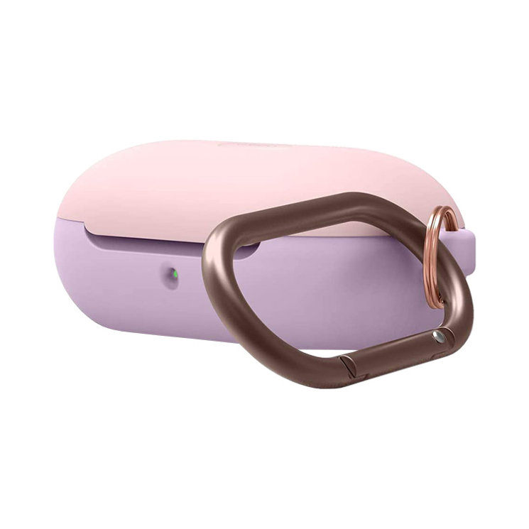 Силиконовый чехол Elago Hang case для Galaxy Buds|Buds+ с карабином, Lavender/Pink