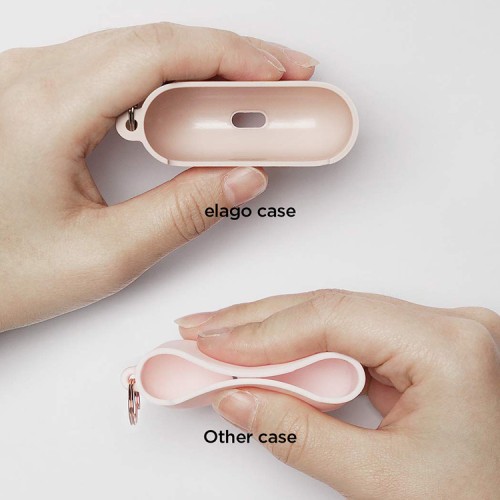 Чехол Elago Liquid Hang case для AirPods Pro, розовый