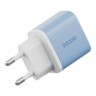 Energea СЗУ Bazic GoPort Velox Kit GaN35, USB-C+USB-A +кабель Weave USB-C to C 1.5m Bubblegum