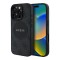 Guess для iPhone 16 Pro Max чехол PU 4G with Round Patch Metal logo Hard Black (MagSafe)