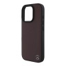 Mercedes для iPhone 16 Pro Max чехол Leather Textured Wood Imitation Hard Red (MagSafe)