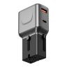 Energea СЗУ TravelGo adapter 35, USB-C + USB-A, PD35W/PPS33W Gunmetal