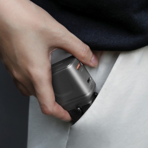 Energea СЗУ TravelGo adapter 35, USB-C + USB-A, PD35W/PPS33W Gunmetal