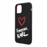 Чехол Karl Lagerfeld Liquid silicone Forever Karl Hard для iPhone 11 Pro, черный