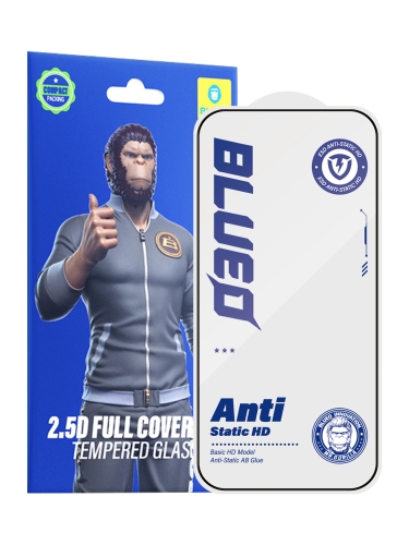 BlueO стекло для iPhone Air, Narrow border Anti-Static Black (эконом пак)