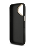 Guess для iPhone 17 чехол PU 4G Big metal logo Gold camera Hard Black