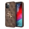Чехол Guess 4G Big metal logo Hard для iPhone 12 Pro Max, коричневый