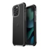 Чехол Uniq Combat Black для iPhone 13 Pro, прозрачный (черная рамка)