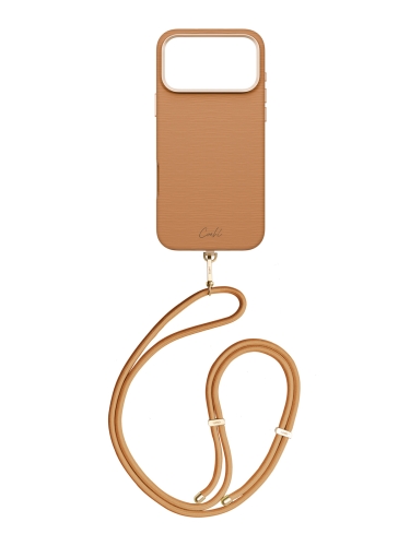 Uniq для iPhone 17 Pro Max чехол COEHL Strap series Mirelle Pecan Brown (MagSafe)