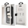 Чехол Karl Lagerfeld 3D Rubber Karl's head Hard для iPhone 13 Pro Max, черный