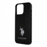 Чехол U.S. Polo Logo Small horse Hard для iPhone 13 Pro, черный