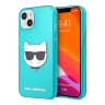 Karl Lagerfeld TPU FLUO Choupette Hard чехол для iPhone 13 mini, голубой
