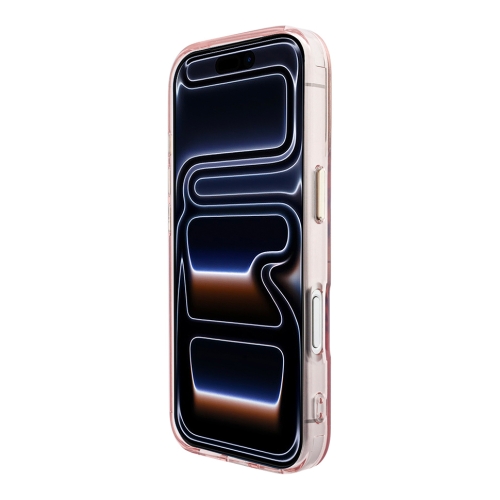 Karl Lagerfeld для iPhone 17 Pro чехол IML Initials Metal logo & Camera прозрачный/розовый (MagSafe)